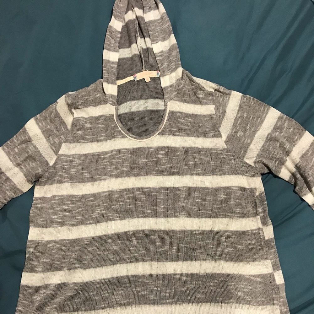 Light striped sweater